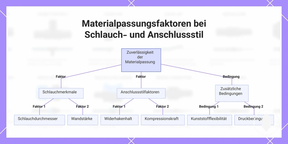 Materialpassungsfaktoren bei Schlauch- und Anschlussstil