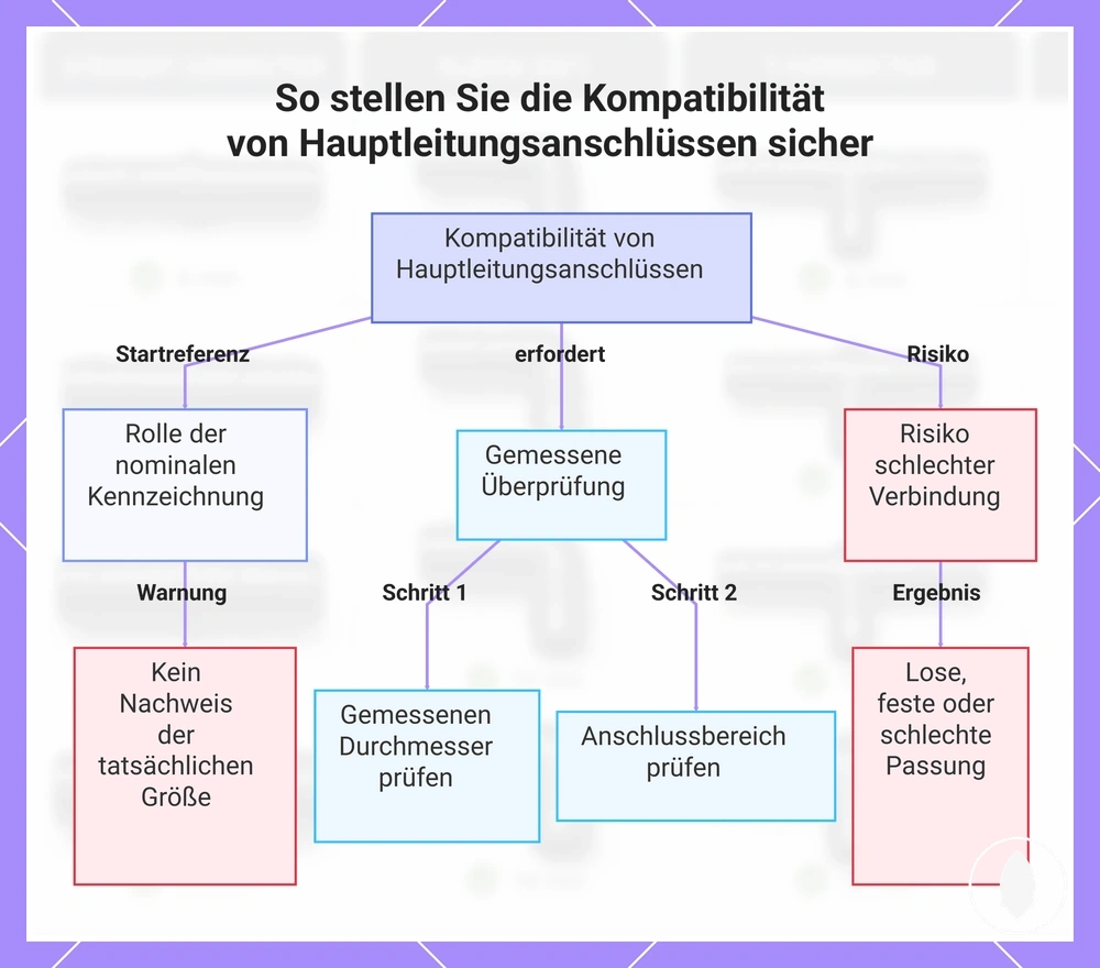 So stellen Sie die Kompatibilität von Hauptleitungsanschlüssen sicher