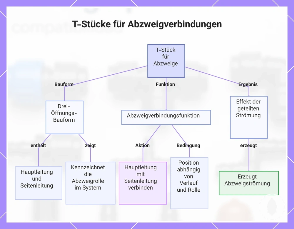 T-Stücke für Abzweigverbindungen