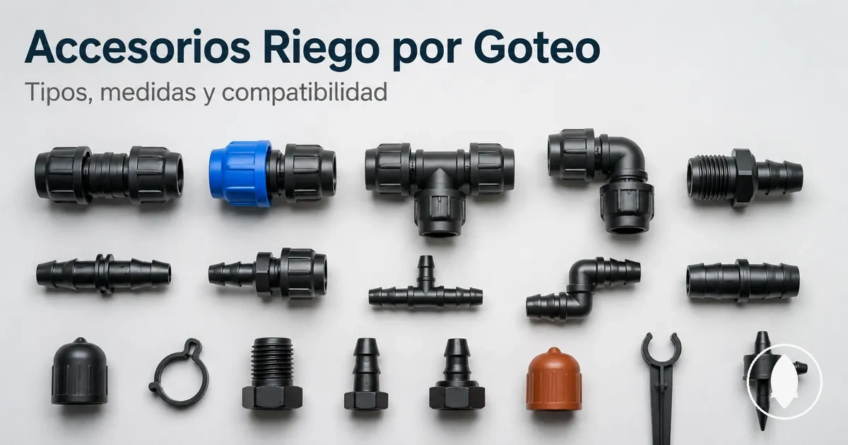 Drip irrigation fitting parts including couplers, tees, elbows, adapters, and end caps