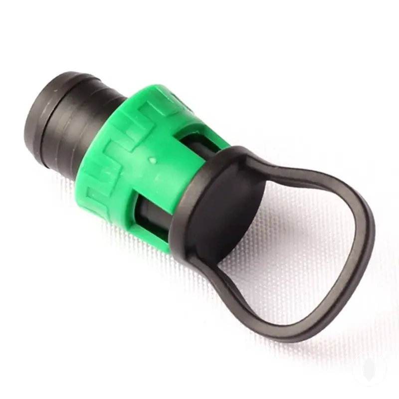 16mm PP drip irrigation tape end caps with lock ring plug fittings