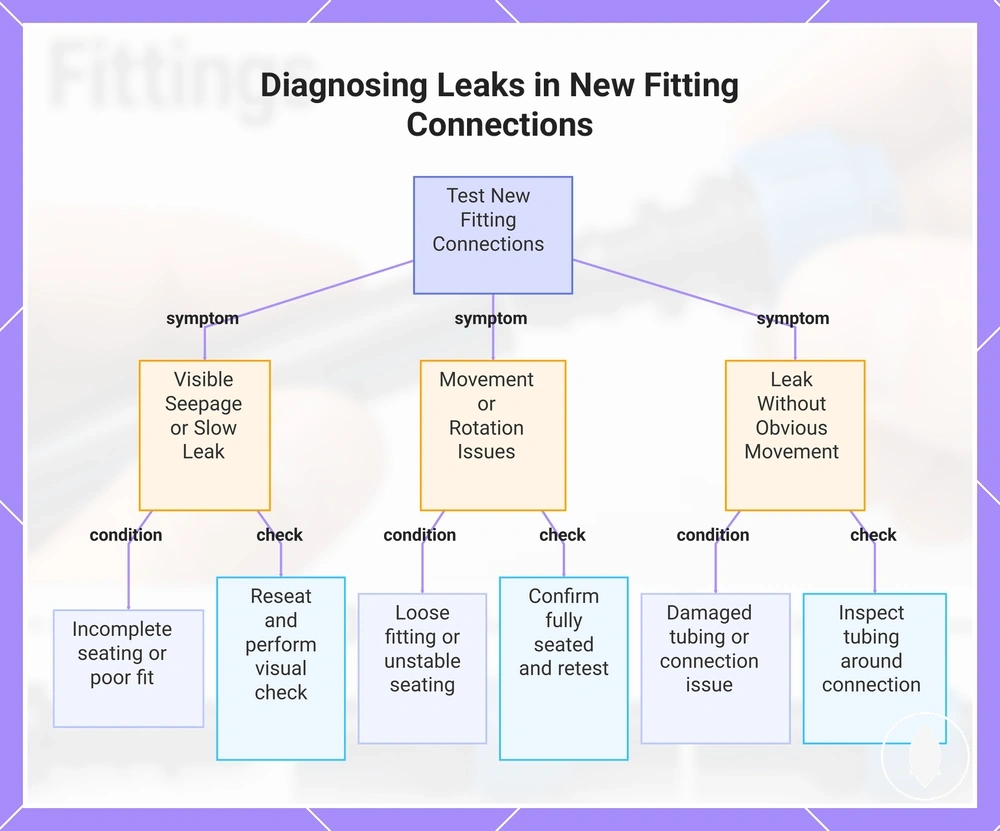Diagnosing Leaks in New Fitting Connections