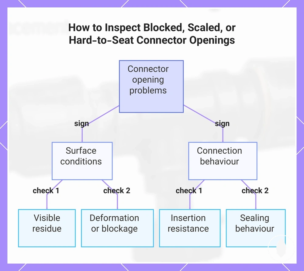 How to Inspect Blocked, Scaled, or Hard-to-Seat Connector Openings