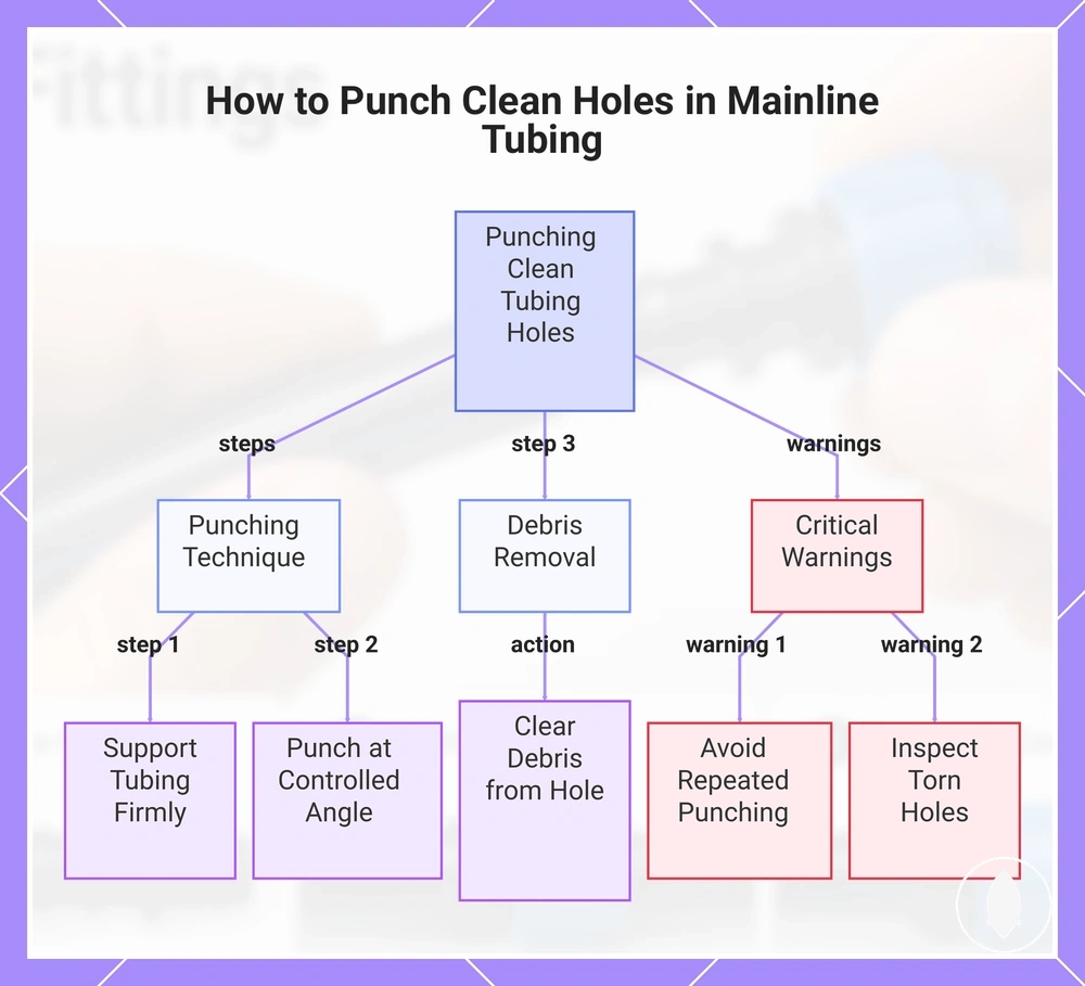 How to Punch Clean Holes in Mainline Tubing