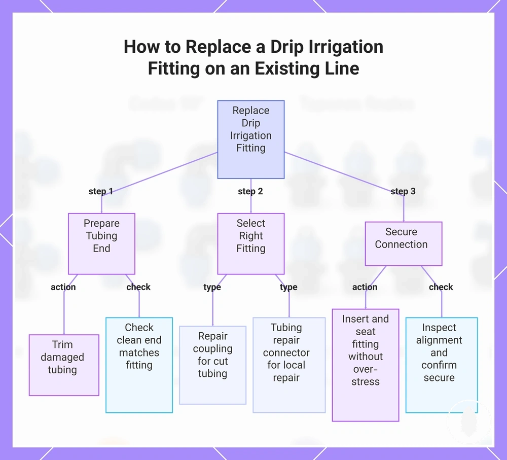 How to Replace a Drip Irrigation Fitting on an Existing Line