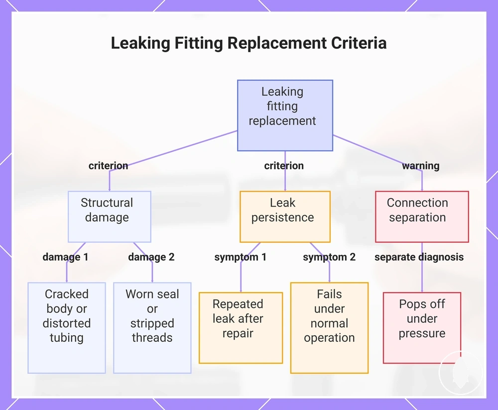 Leaking Fitting Replacement Criteria