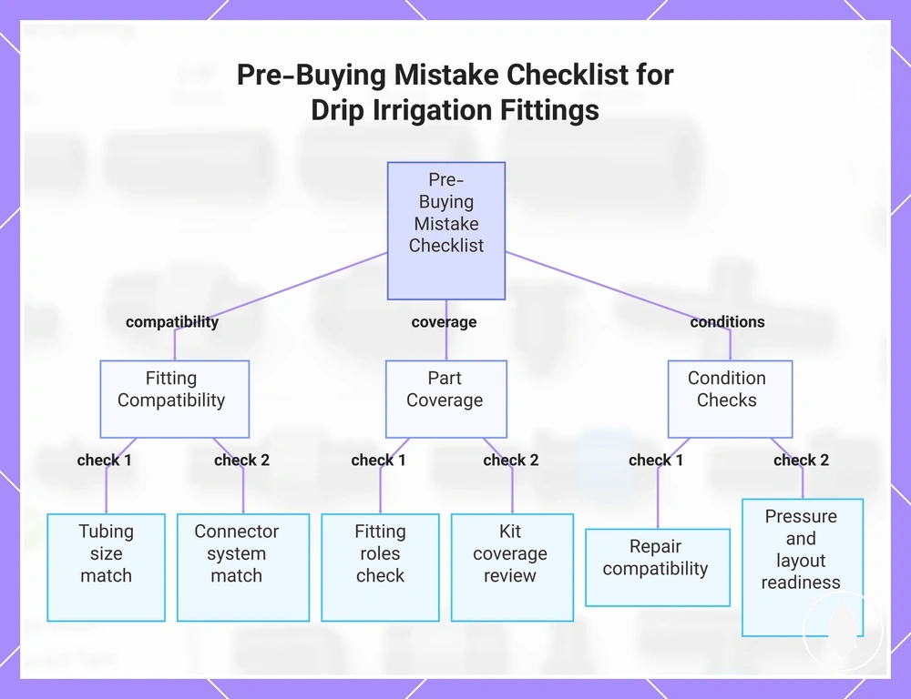 Pre-Buying Mistake Checklist for Drip Irrigation Fittings