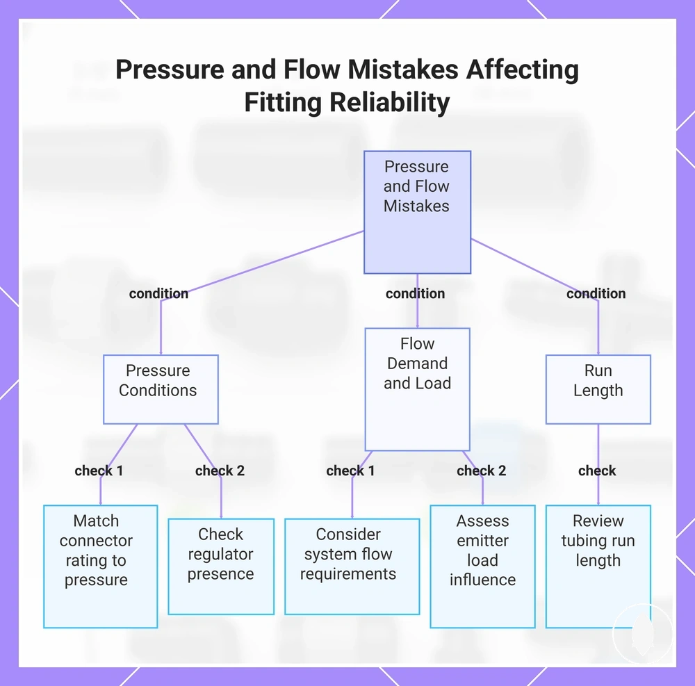 Pressure and Flow Mistakes Affecting Fitting Reliability