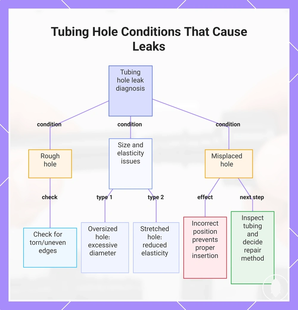 Tubing Hole Conditions That Cause Leaks