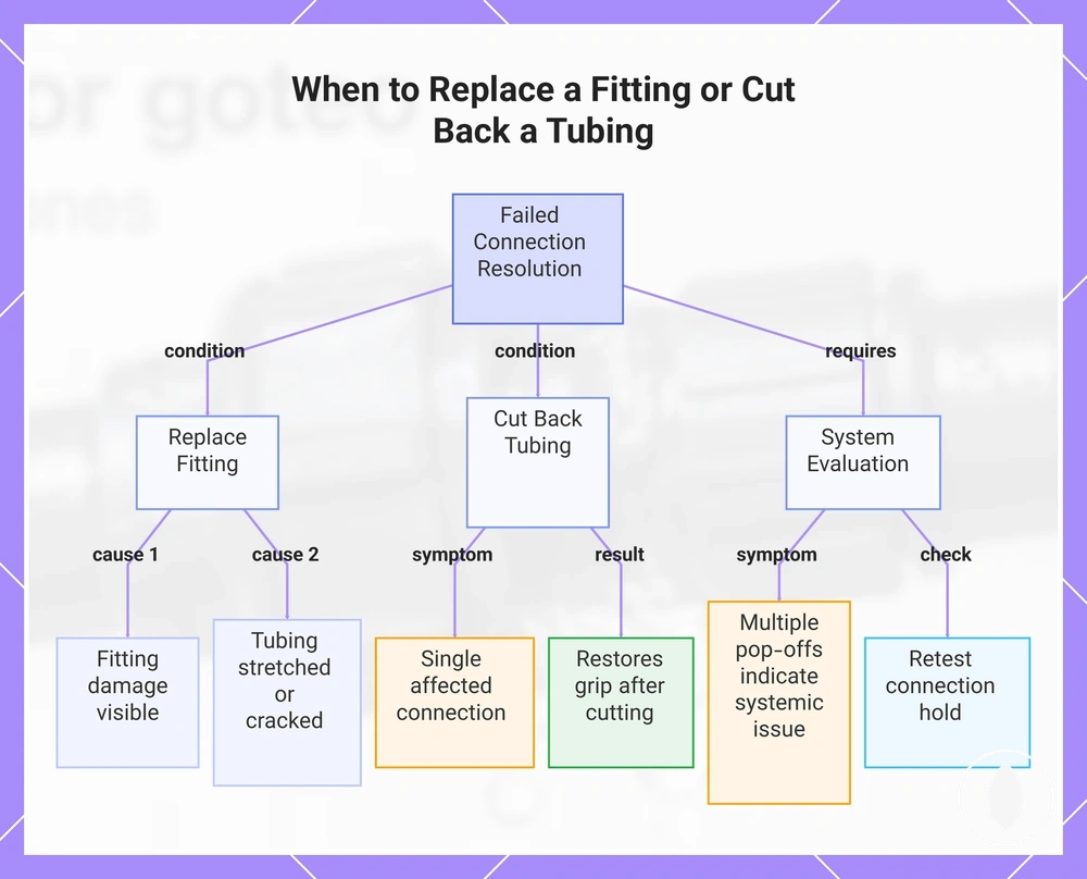 When to Replace a Fitting or Cut Back a Tubing