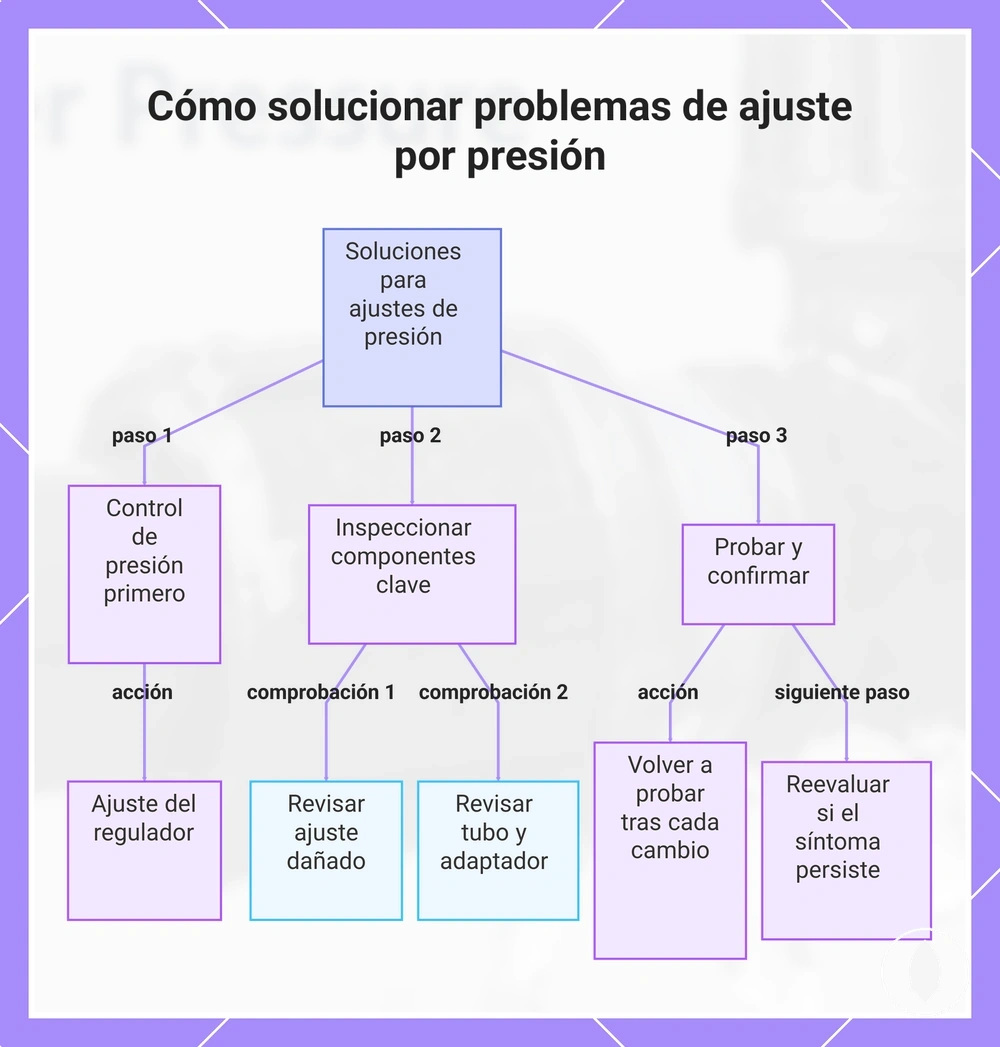 Cómo solucionar problemas de ajuste por presión