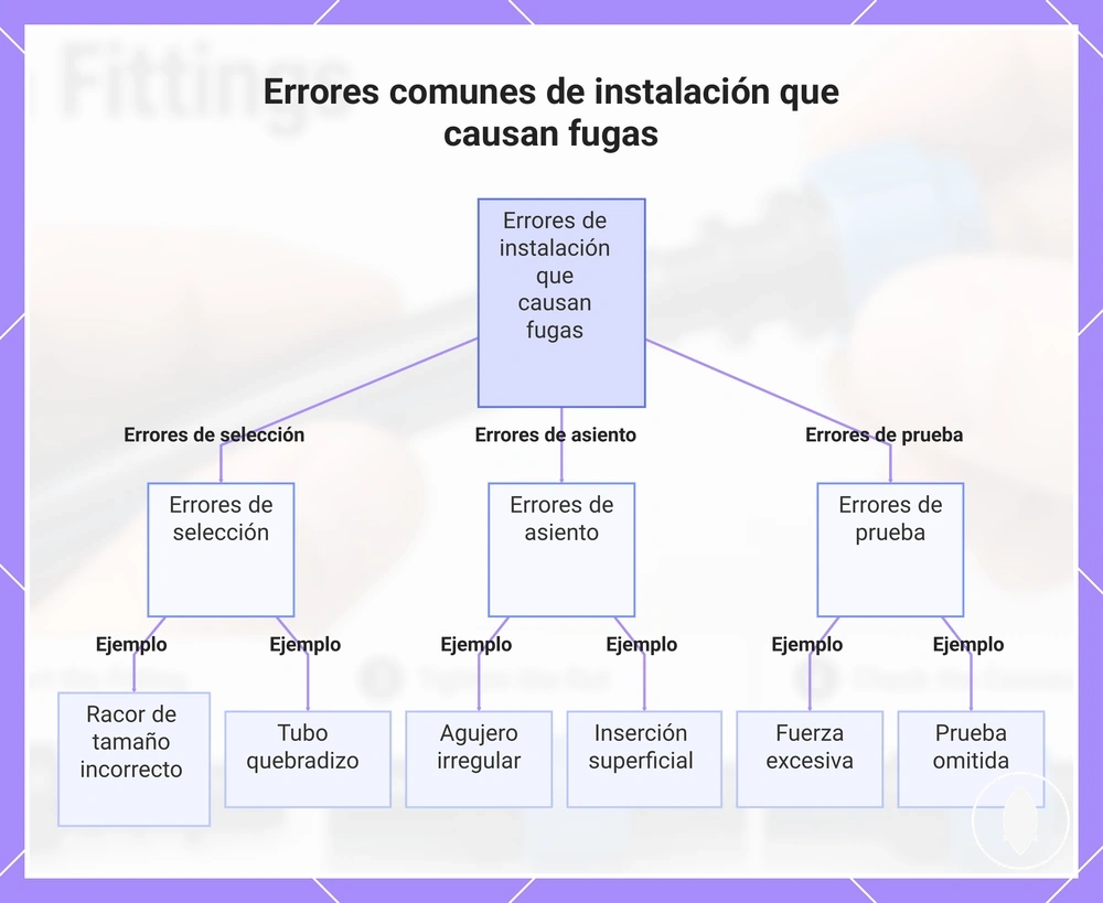 Errores comunes de instalación que causan fugas