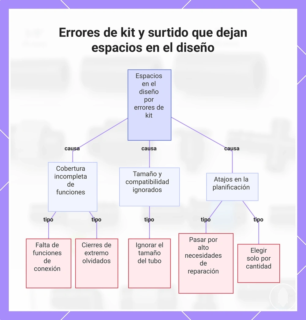 Errores de kit y surtido que dejan espacios en el diseño
