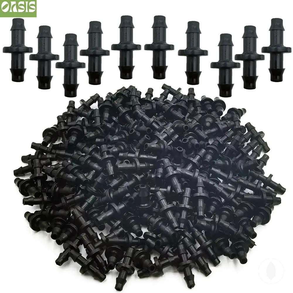 Manchons droits barbelés 1/4 pouce pour tuyaux d’irrigation goutte à goutte 4/7 mm