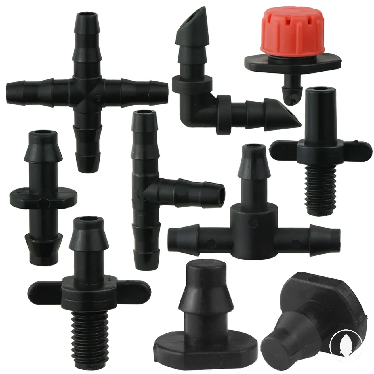 Connecteurs barbelés 4/7 mm pour tuyaux d’irrigation goutte à goutte de jardin et pots