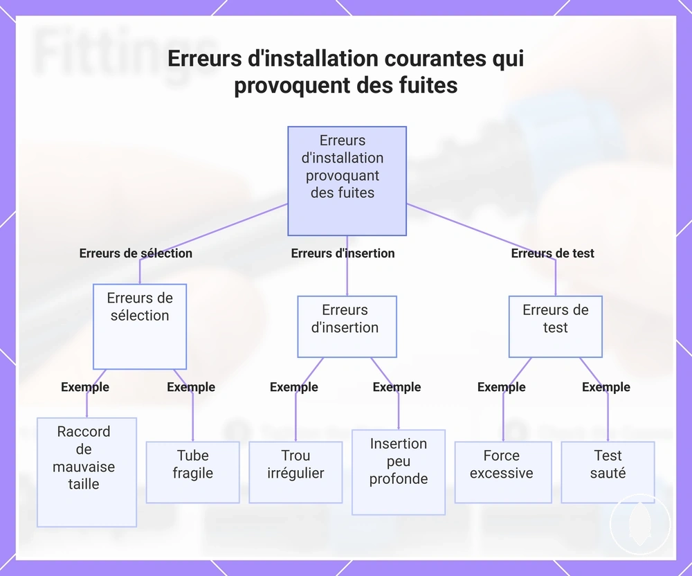 Erreurs d'installation courantes qui provoquent des fuites