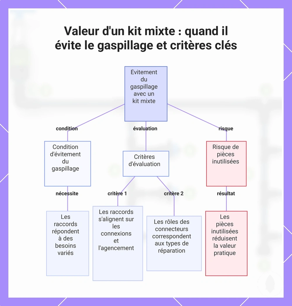 Valeur d'un kit mixte : quand il évite le gaspillage et critères clés