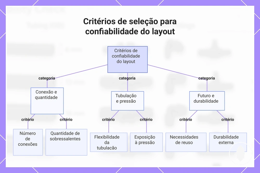 Critérios de seleção para confiabilidade do layout