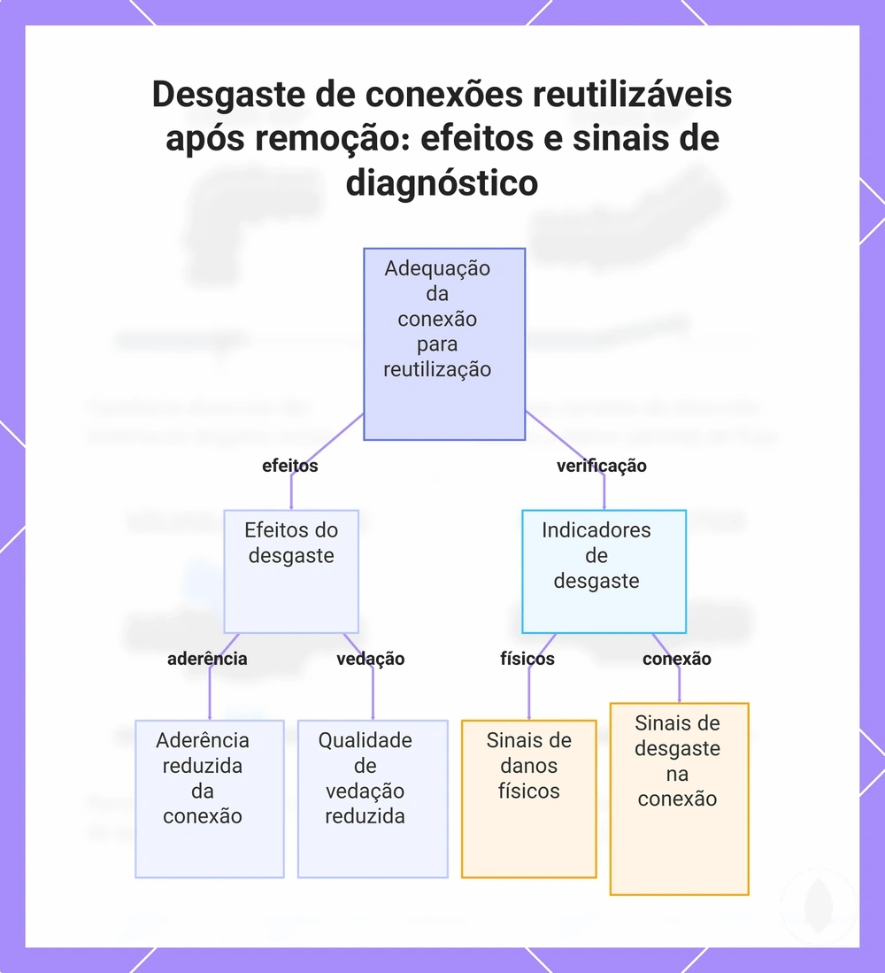 Desgaste de conexões reutilizáveis após remoção: efeitos e sinais de diagnóstico