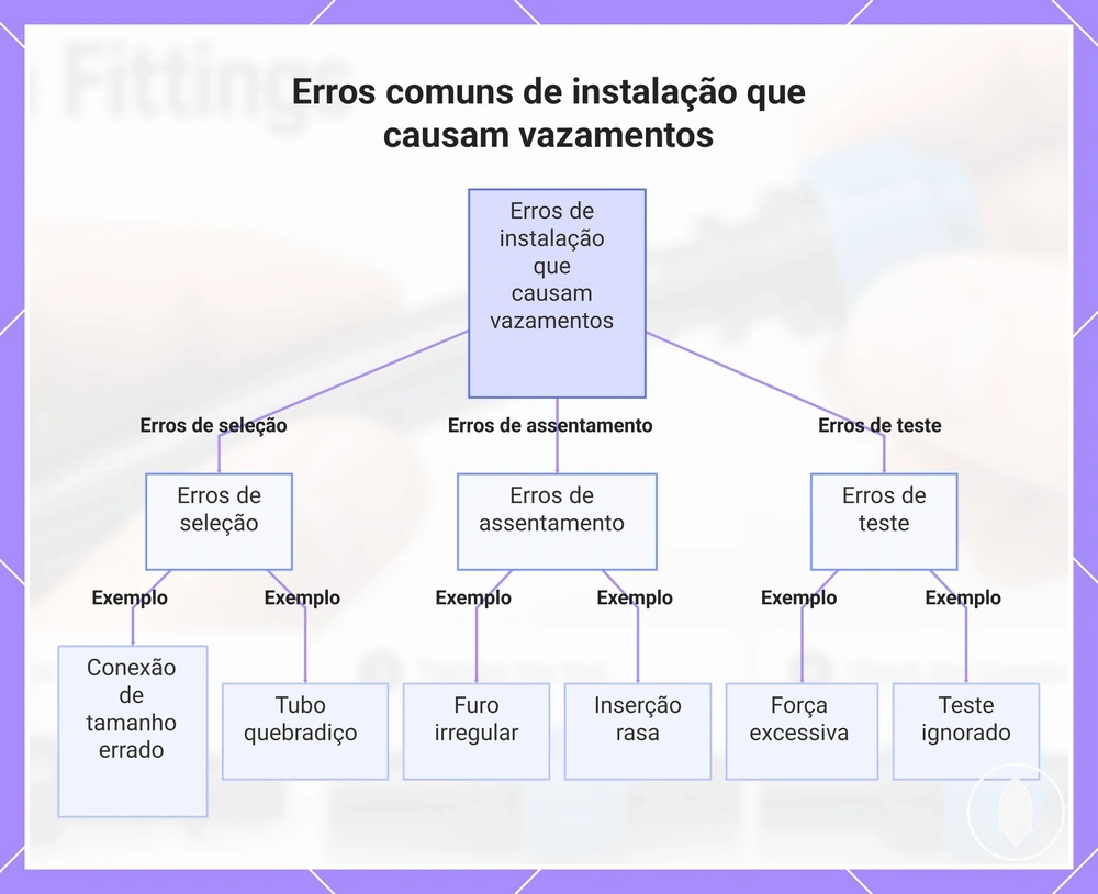 Erros comuns de instalação que causam vazamentos