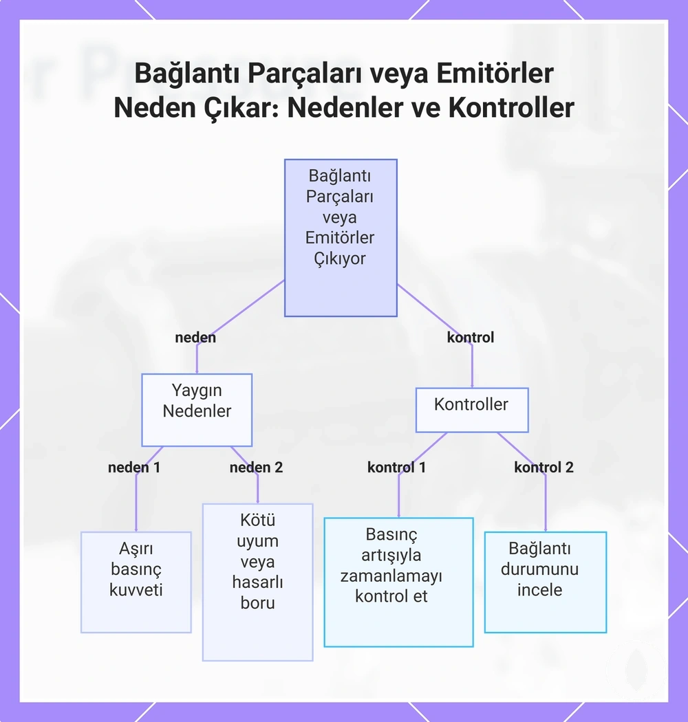 Bağlantı Parçaları veya Emitörler Neden Çıkar: Nedenler ve Kontroller