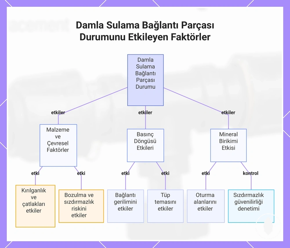Damla Sulama Bağlantı Parçası Durumunu Etkileyen Faktörler
