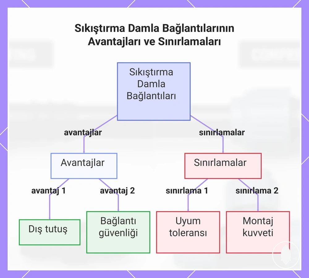 Sıkıştırma Damla Bağlantılarının Avantajları ve Sınırlamaları