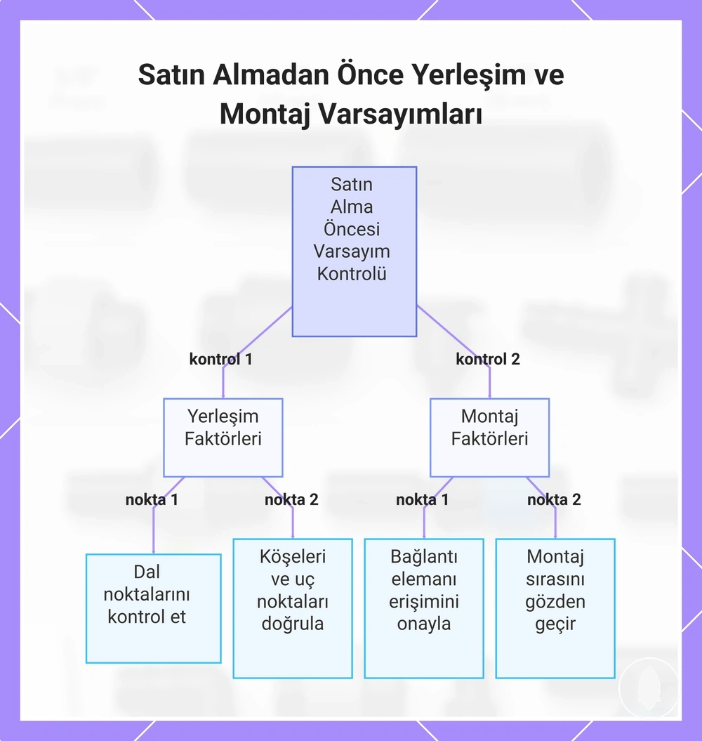 Satın Almadan Önce Yerleşim ve Montaj Varsayımları