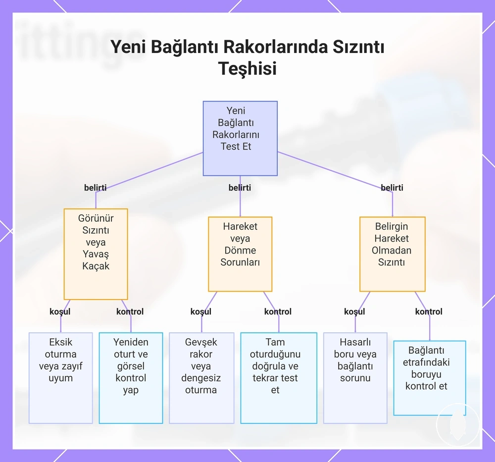 Yeni Bağlantı Rakorlarında Sızıntı Teşhisi